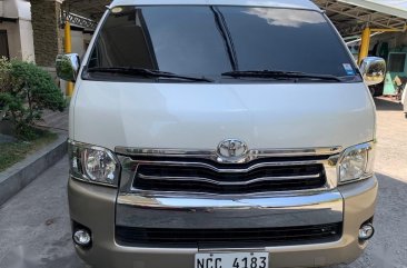 Selling Pearlwhite Toyota Hiace Super Grandia 2018 in Quezon