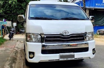 Pearlwhite Toyota Hiace Super Grandia 2015 for sale in Marikina