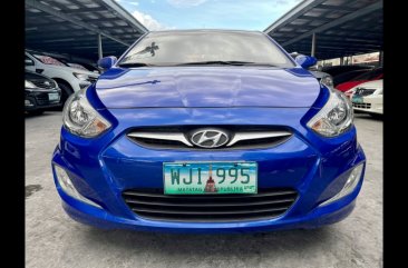 Blue Hyundai Accent 2013 for sale in Las Piñas