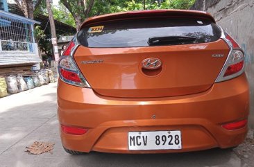 Orange Hyundai Accent 2016