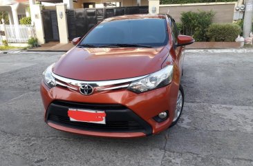 Orange Toyota Vios 2014 for sale in Quezon