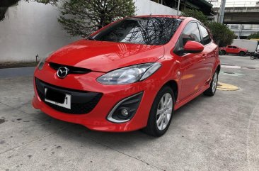 Red Mazda 2 2010 for sale in Quezon