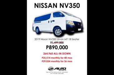 Selling White Nissan NV350 Urvan 2019 in Cainta