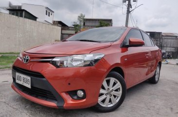 Orange Toyota Vios 2015 