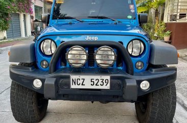 Selling Blue Jeep Wrangler 2015 in Angeles