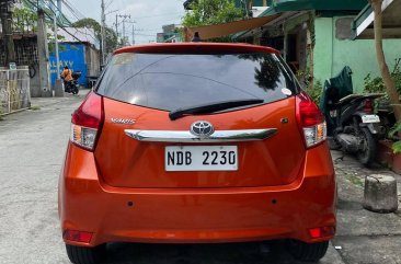 Sell Orange 2016 Toyota Yaris Hatchback at Automatic in  at 24600 in Malabon