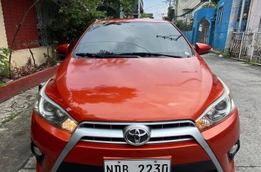 Sell Orange 2016 Toyota Yaris Hatchback at Automatic in  at 24600 in Malabon