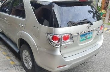 Silver Toyota Fortuner 2013 for sale in Manila