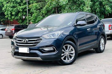 Selling Blue Hyundai Santa Fe 2017 in Quezon