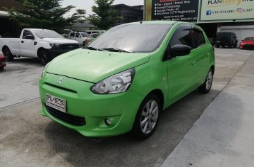 Green Mitsubishi Mirage 2013 for sale in San Fernando