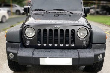 Grayblack Jeep Wrangler Unlimited 2018 for sale in Pasig