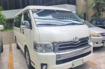 White Toyota Hiace Super Grandia 2017 for sale in Makati