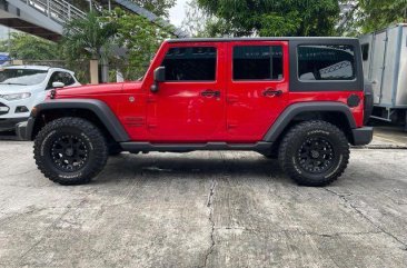 Selling Red Jeep Wrangler Unlimited 2016 in Pasig