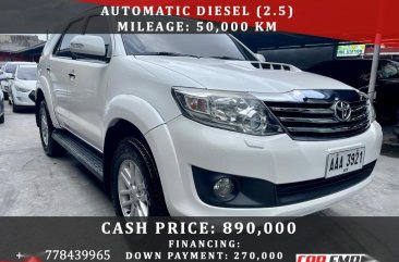 White Toyota Fortuner 2014 for sale in Las Piñas