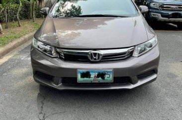 Silver Honda Civic 2013 for sale in Quezon