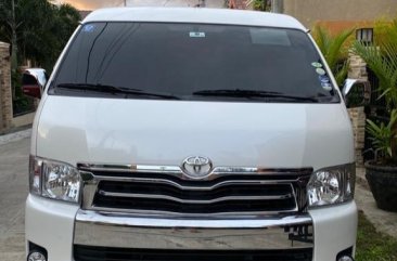  White Toyota Hiace Super Grandia 2018 for sale in Manila