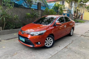 Orange Toyota Vios 2014 for sale in Quezon