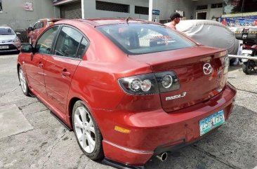 Red Mazda 3 2008 for sale in Quezon City