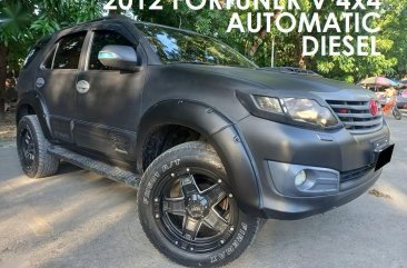 Grayblack Toyota Fortuner 2012 for sale in Cebu