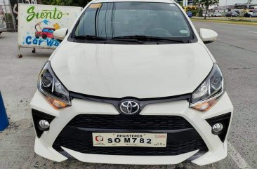 Pearl White Toyota Wigo 2021 for sale in Manila
