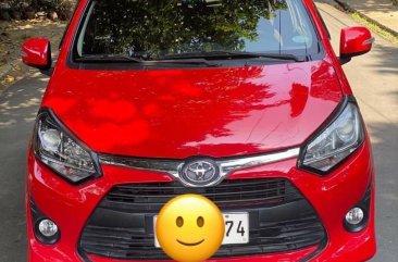 Red Toyota Wigo 2019 for sale in Quezon