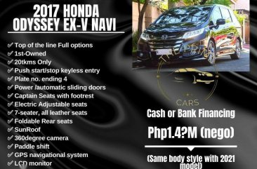 Black Honda Odyssey 2017 for sale in Quezon