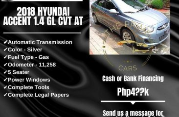 Selling Silver Hyundai Accent 2018 in Quezon