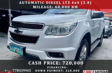 White Chevrolet Trailblazer 2014 for sale in Las Piñas