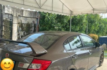 Grey Honda Civic 2012 for sale in Manual