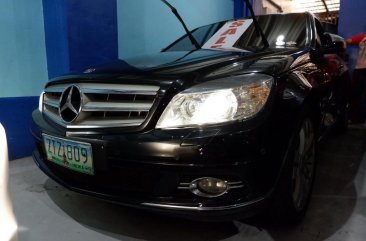 Black Mercedes-Benz C200 Kompressor 2009 for sale in Imus