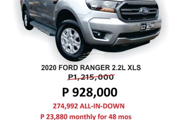 2020 Ford Ranger  2.2 XLS 4x2 MT in Cainta, Rizal