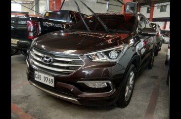 Brown Hyundai Santa Fe 2016 SUV for sale in Quezon City