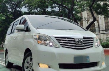 Pearl White Toyota Alphard 2012 for sale in Quezon