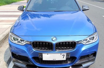 Blue BMW 320D 2014 for sale in Pasig