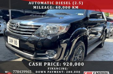 Black Toyota Fortuner 2015 for sale in Las Pinas