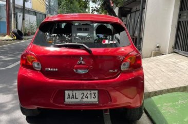 Selling Red Mitsubishi Mirage 2014 in Las Piñas