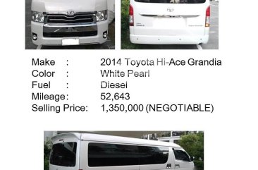 2014 Toyota Hiace Super Grandia Elite 2.8 AT in Makati, Metro Manila