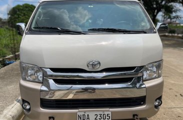 Pearl White Toyota Hiace 2019 for sale in Quezon City