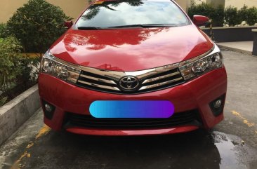Red Toyota Corolla Altis 2016 for sale in Quezon City