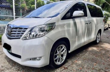 Pearl White Toyota Alphard 2011 for sale in Taytay