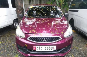 Pink Mitsubishi Mirage 2019 for sale in Manual