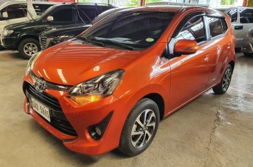 Orange Toyota Wigo 2018 for sale in Quezon City