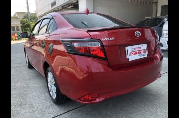 Red Toyota Vios 2017 Sedan for sale 