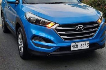 Selling Blue Hyundai Tucson 2017 in Quezon City