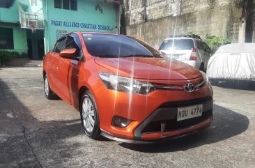 Orange Toyota Vios 2016 for sale in Pasay
