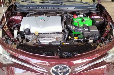 Red Toyota Vios 2017 for sale in Las Pinas