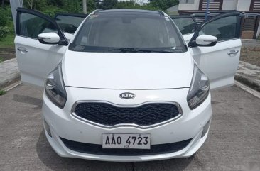 White Kia Carens 2014 for sale in Lucena