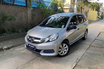 Selling Silver Honda Mobilio 2015 in Quezon City