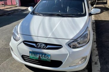 White Hyundai Accent 2013 for sale in Marikina