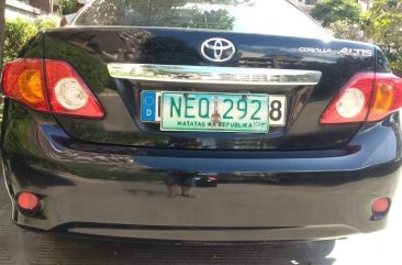 Black Toyota Corolla Altis 2010 for sale in Manual